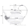 650 ml mondgeblazen elegante glazen theepot